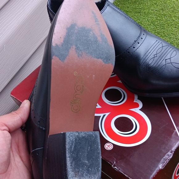 DINGO: Women’s Size 9 Black, Western, Ankle Low Boots, Booties, Slip Ons Leather - Picture 4 of 5